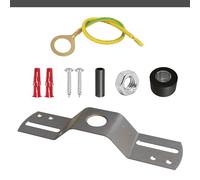 LEDSONE Staffa frontale da 100 mm per plafoniera a rosone, piastra di montaggio in metallo con accessori, fori multipli sicuri rosone e installazione della lampada per lampada a sospensione a soffitto