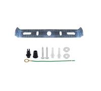 LEDSone Staffa per illuminazione a soffitto con rosone da soffitto, staffa di montaggio a soffitto con accessori per lampadario a casa e ufficio (125 mm)