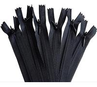 LEDUC - 10 cerniere invisibili, 18 cm, in nylon, larghezza 2,4 cm, alta qualità, cucito, cuscino, gonna, pantaloni, tasca corta