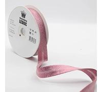 Leduc - 20 metri di polarizzazione 13 colori, metallo lurex - per cucire a doppia piega 8+20+8 mm, qualità italiana 8664 Light Pink