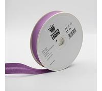 Leduc - 20 metri sbieco di cotone, 30 colori diversi, per cucire pieghe doppie 8 più 20 più 8 mm, qualità italiana, viola, 5622