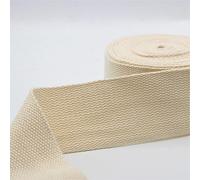 Leduc 3 metri Cinghia di cotone Bagaglio maniglia Borsa a tracolla Imbracatura Zaino Pelletteria Grande qualità Ecru (82) 5cm