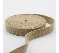Leduc 3 metri Cinghia di Cotone Bagaglio Maniglia Borsa Cintura Tracolla Imbracatura Zaino Pelletteria Grande qualità Beige scuro (19) 2cm