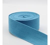 Leduc 3 metri Cinghia di Cotone Bagaglio Maniglia Borsa Cintura Tracolla Imbracatura Zaino Pelletteria Grande qualità Blu Cielo (35) 4cm
