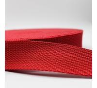 Leduc 3 metri Cinghia di Cotone Bagaglio Maniglia Borsa Cintura Tracolla Imbracatura Zaino Pelletteria Grande Qualità Rosso (32) 3cm