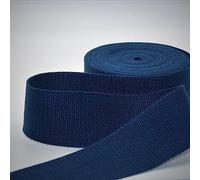 Leduc 3 metri Cinghia di Cotone Bagaglio Maniglia Borsa Cintura Tracolla Imbracatura Zaino Pelletteria Grande Qualità Marina (33) 5cm