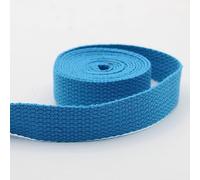 Leduc 3 metri Cinghia di Cotone Bagaglio Maniglia Borsa Cintura Tracolla Imbracatura Zaino Pelletteria Grande Qualità Blu Cielo (35) 2,5 cm