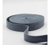 Leduc 3 metri Cinghia di Cotone Bagaglio Maniglia Borsa Cintura Tracolla Imbracatura Zaino Pelletteria Grande Qualità Grigio (24) 2,5 cm