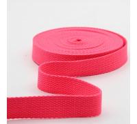 Leduc 3 metri Cinghia di Cotone Bagaglio Maniglia Borsa Cintura Tracolla Imbracatura Zaino Pelletteria Grande Qualità Rosa Neon (72) 2,5 cm