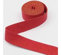 LEDUC 5 m Cinturino in cotone pesante dorato spesso corallo (27) 3 cm