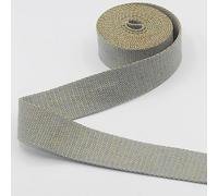 LEDUC 5 m Cinturino in cotone pesante dorato spesso grigio (49) 3 cm