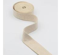 LEDUC 5 m, cinturino in cotone pesante dorato, spessore 14 cm, colore: Ecru (14)