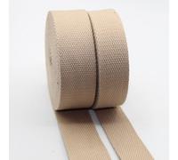 LEDUC 5 m nastro di cinghia cotone pesante Beige (41) 3cm