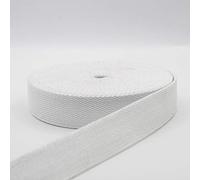 LEDUC 5 m nastro di cinghia cotone pesante Bianca (54) 3cm