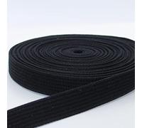 LEDUC 5 metri cinghia a costine cotone vari colori 30 mm (nero (01))