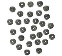 LEDUC Bottoni-30pc Bottone Fantasia Argento-Misura Lin 24, Materiale Sintetico, 13x12x1 cm, 30 unità