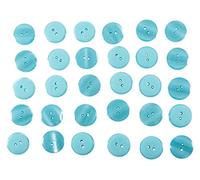 LEDUC Bottoni-30pc Turchese Misura Lin 32, Materiale Sintetico, 13.0 x 12.0 x 1.0 cm, 30 unità