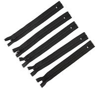 LEDUC Cerniere in Nylon, plastica, 18 cm, Colore: Nero, 5 Pezzi