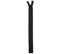 LEDUC Zip-5 Cerniere Invisibili Nere-Dimensioni 22 cm, Nero, 5 unità