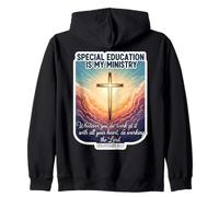 L'educazione Speciale Cristiana è Il Mio Insegnante di Ministero educatore Felpa con Cappuccio