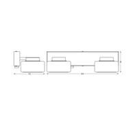LEDVANCE ORBIS Flame lampada da parete e soffitto con LED, cromo, 11W, 700lm, 30