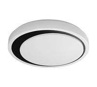 LEDVANCE Applique e plafoniera LED intelligente per interni con tecnologia WiFi, colore della luce variabile (3000K-6500K), nero, 480mm, compatibile con Google e Alexa, SMART+ WIFI ORBIS MOON