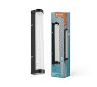LEDVANCE da specchio/applique LED ORBIS Tube, nera, vetro con effetto bolle, 9W,