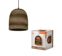 LEDVANCE Decor Cardboard Ball Bell marrone in cartone ondulato, E27, diametro 26