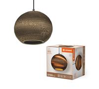 LEDVANCE Decor Cardboard Ball marrone in cartone ondulato, leggera, E27, diametr