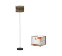 LEDVANCE Decor Cardboard Cilindro marrone in cartone ondulato, E27, altezza 1600 mm, paralume in materiale riciclato, sostenibile grazie alla sorgente luminosa sostituibile, facile da installare