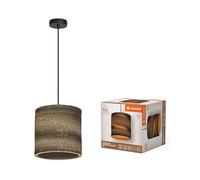 LEDVANCE Decor Cardboard Cilindro marrone in cartone ondulato, E27, diametro 250