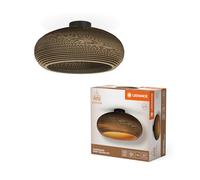 LEDVANCE Decor Cardboard Drop marrone in cartone ondulato, leggera, E27, diametr