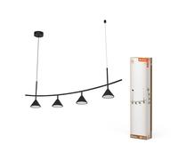 LEDVANCE Decor Fuji 4xpendente, 13W, 3000K in nero