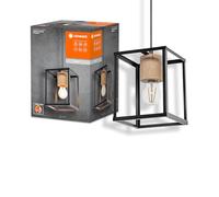 LEDVANCE DECOR Nairobi a sospensione, nera, con attacco E27 per una facile sostituzione della lampada, compatibile con lampada normale o smart, protezione IP20