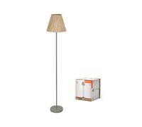 LEDVANCE Decor Raffia verde-marrone in rafia e metallo, E27, altezza 1600 mm, paralume in materiale riciclato, sostenibile grazie alla sorgente luminosa sostituibile, facile da installare