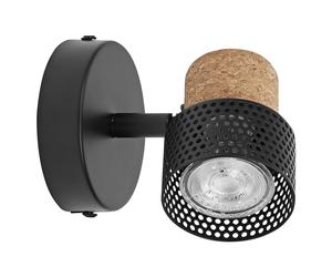 LEDVANCE DECOR SPOT CORK 1 x 3,4W, 230lm, nero, faretto, teste orientabili, util