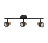 LEDVANCE DECOR SPOT CORK, 3 x 3,4W, 690lm, nero, faretto, teste orientabili, versatile, faretto per interni, lampade LED sostituibili, dimmerabile, colore della luce bianco caldo, GU10