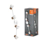 LEDVANCE Faretto da soffitto, GU10, a 4 luci, dimmerabile, bianco LEDVANCE