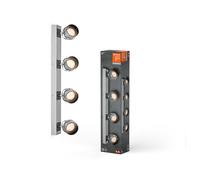 LEDVANCE DECOR SPOT JUPITER 22W, 750lm, argento, faretto, teste orientabili, uti