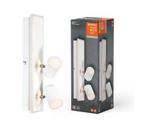 LED Plafoniera da Parete Decoro 2Spot Mars Bianco 29W 3100lm Caldo Orientabile [EEK: F]