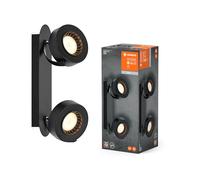 LEDVANCE DECOR SPOT VENUS, 10,5 W, 450 lm, nero, faretto, teste orientabili, versatile, faretto per interni, colore della luce bianco caldo, ottica di alta qualità, facile da installare