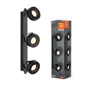 LEDVANCE Venus Faretto da soffitto a LED, 3.000 K, a 3 luci, nero LEDVANCE