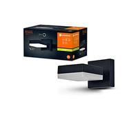 LEDVANCE ENDURA Classic Spot Square applique da esterno quadrata, nera, con attacco GX53 (max 12W) per una facile sostituzione della lampada, testa orientabile, protezione IP44
