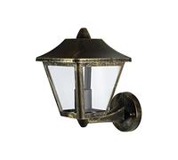 Ledvance Endura Classic Tradition Alu Up E27 Lanterna da Esterno, Nero e Oro