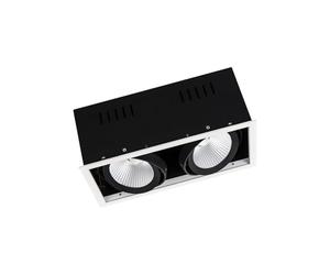 Ledvance Faretto da Incasso Spot Multi, 2x30 W, Luce Naturale, 4000 K, FL Bianco/Nero