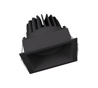 Ledvance Faretto da Incasso Spot Square Darklight Adjust, 8 W, Luce Calda, 3000 K, Nero