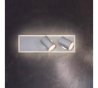 LEDVANCE Faretto da soffitto Mars, a 3 luci, 2 faretti, bianco LEDVANCE