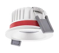 Ledvance Faretto LED Fire Rated in alluminio, bianco, 8 W, 680 lm, 36D, 930, bianco caldo, taglio 68 mm, IP65, massima resa cromatica, dimmerabile