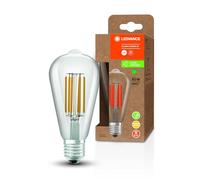 LEDVANCE Lampada a risparmio energetico a LED, filamento Edison, E27, bianco caldo (3000K), 4 watt, sostituisce la lampadina da 60W, altamente efficiente e a risparmio energetico, confezione da 1