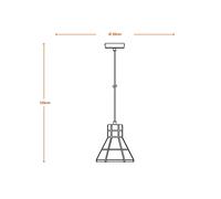 LEDVANCE Lampada a sospensione Concrete Bim, cemento, grigio scuro LEDVANCE